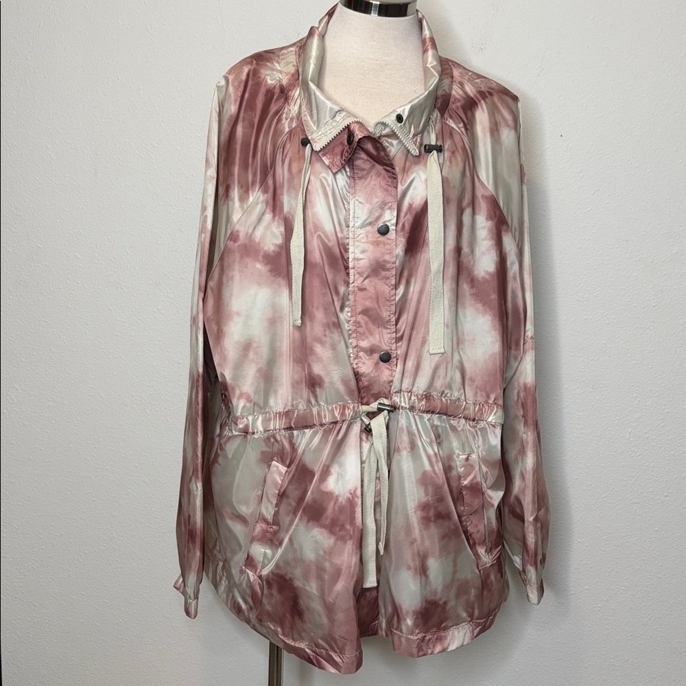 Maurices size 3X Pink Marled Windbreaker